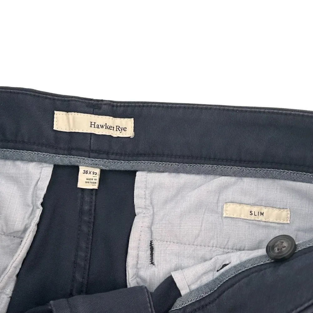 Hawker Rye stitch Fix navy slim athletic style pants size 36x32